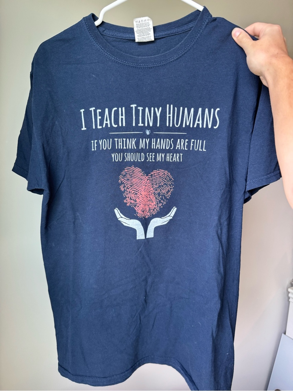 Navy Graphic Teacher Tee